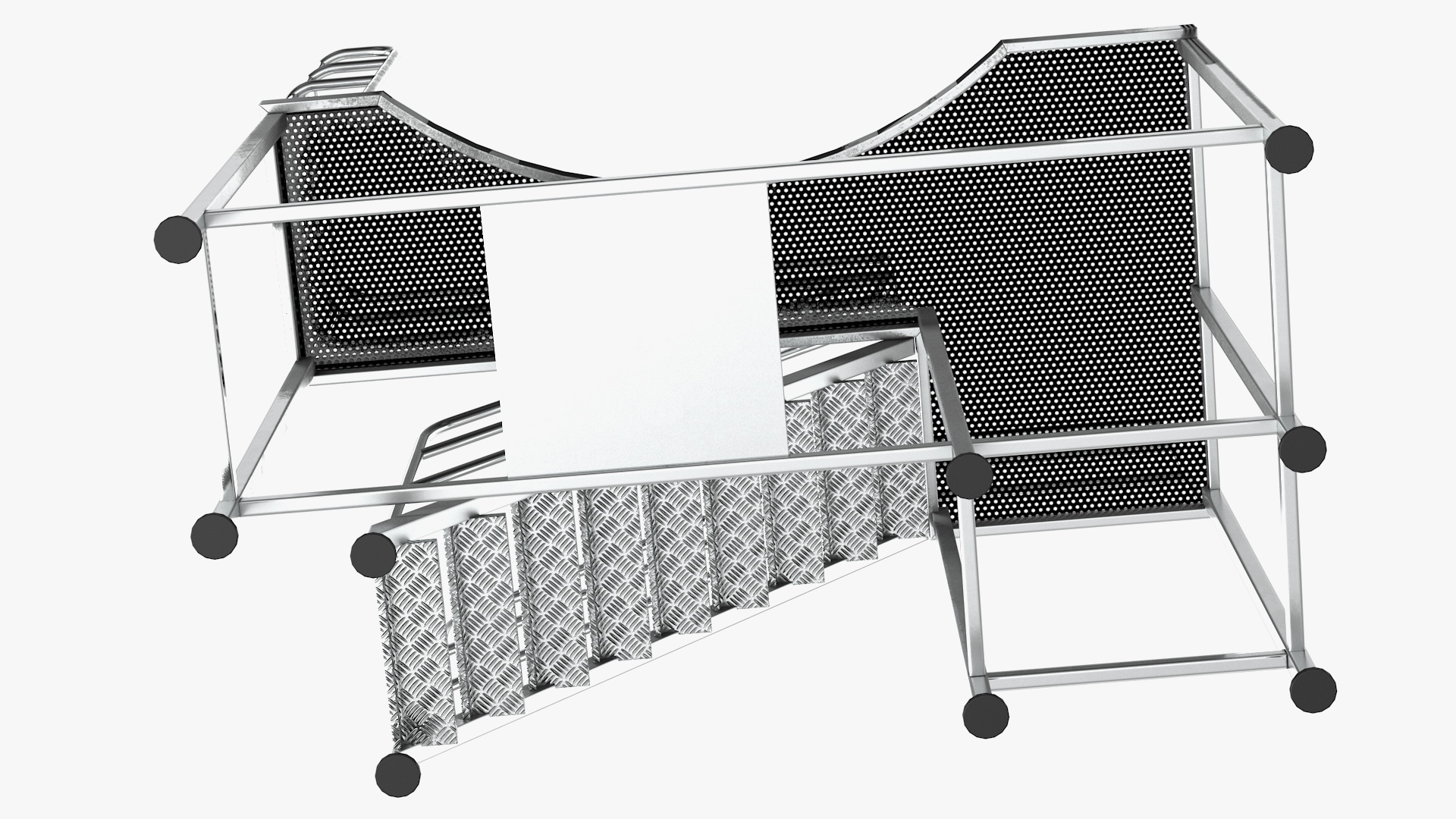 3D Rooftop Access Platform model