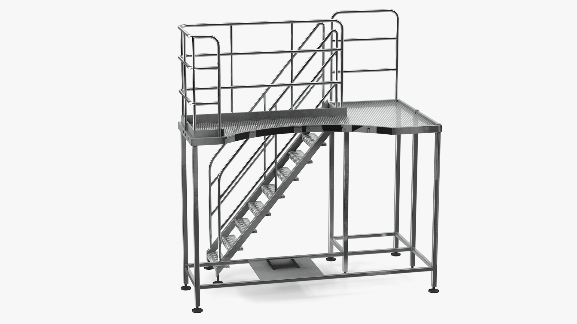3D Rooftop Access Platform model