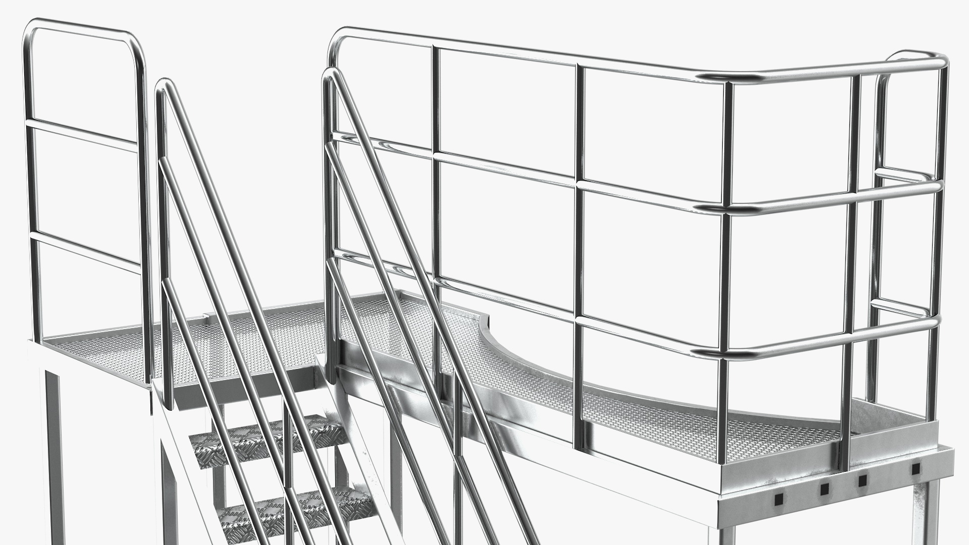 3D Rooftop Access Platform model