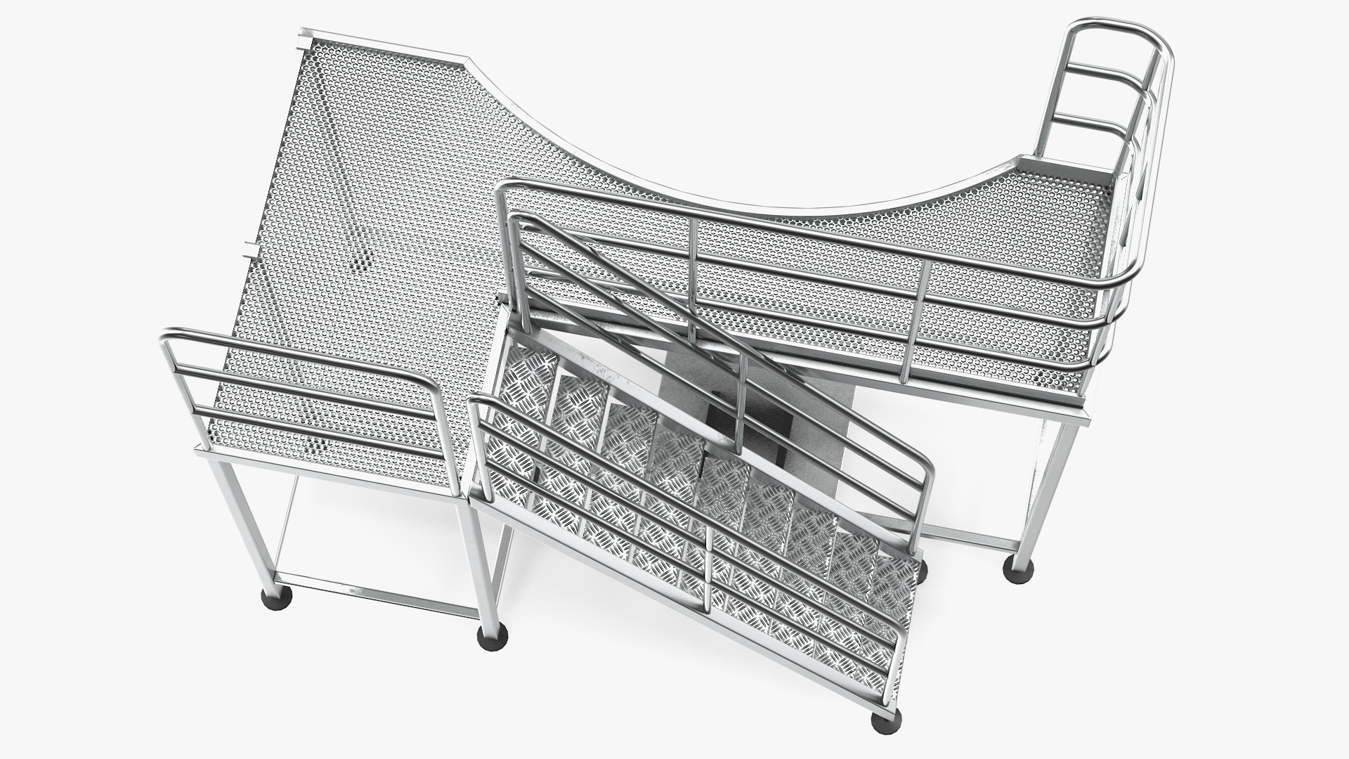 3D Rooftop Access Platform model