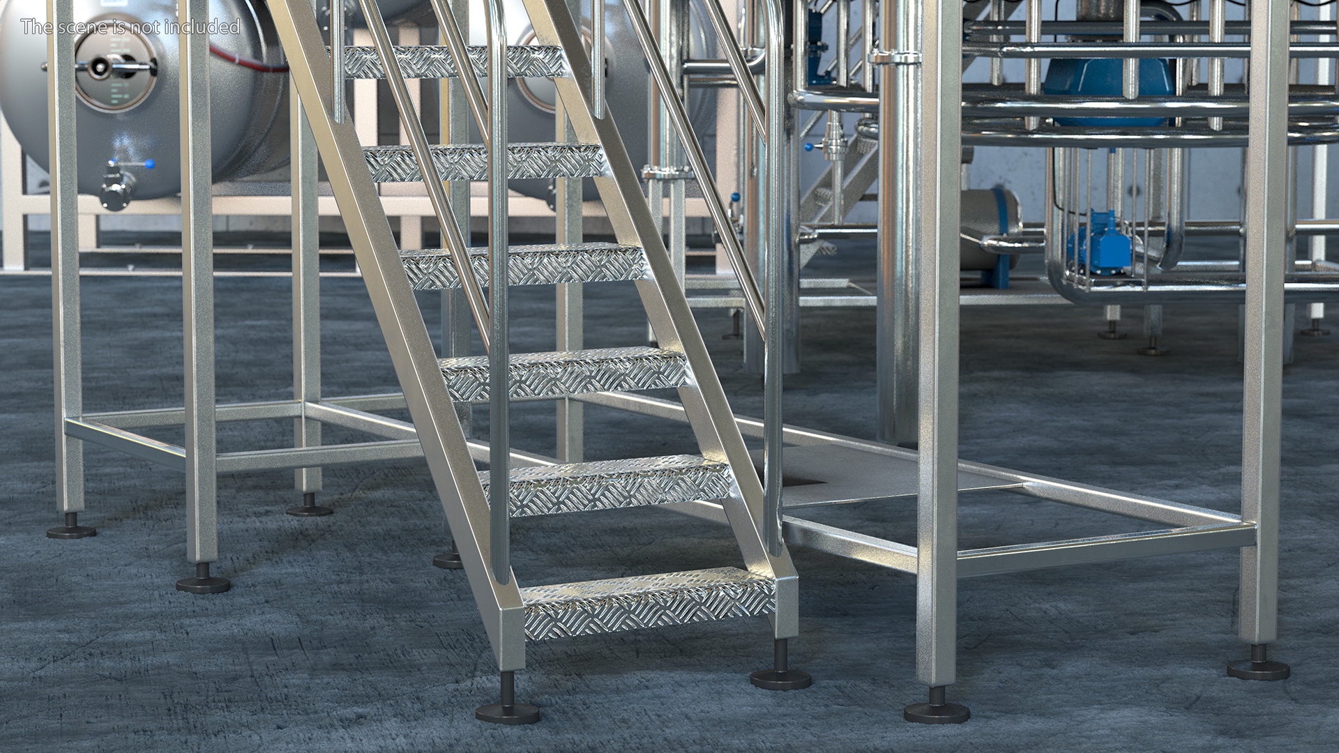3D Rooftop Access Platform model