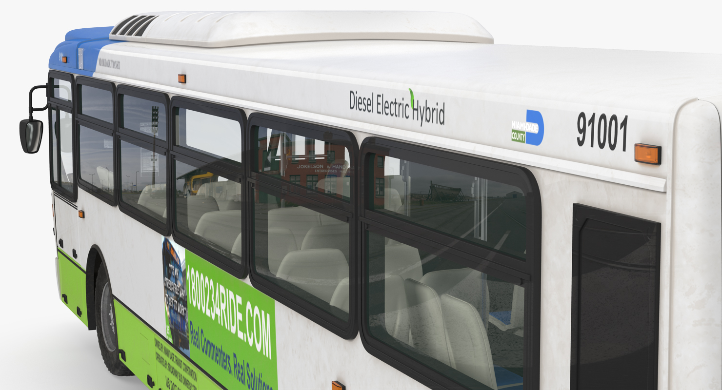Bus Nabi Model 416 Miami Dade Transit 3D