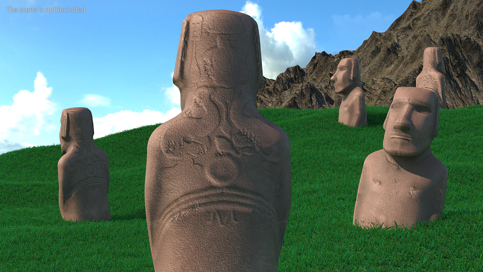 3D model Easter Island Statue Moai