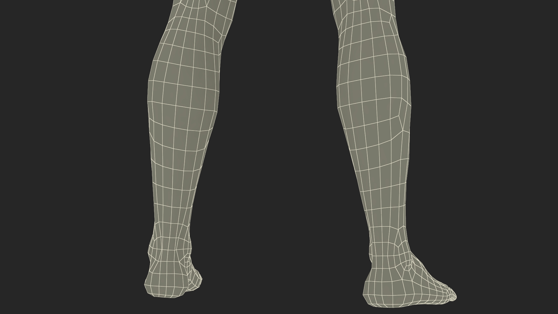 3D Athletic Man Figure Posing