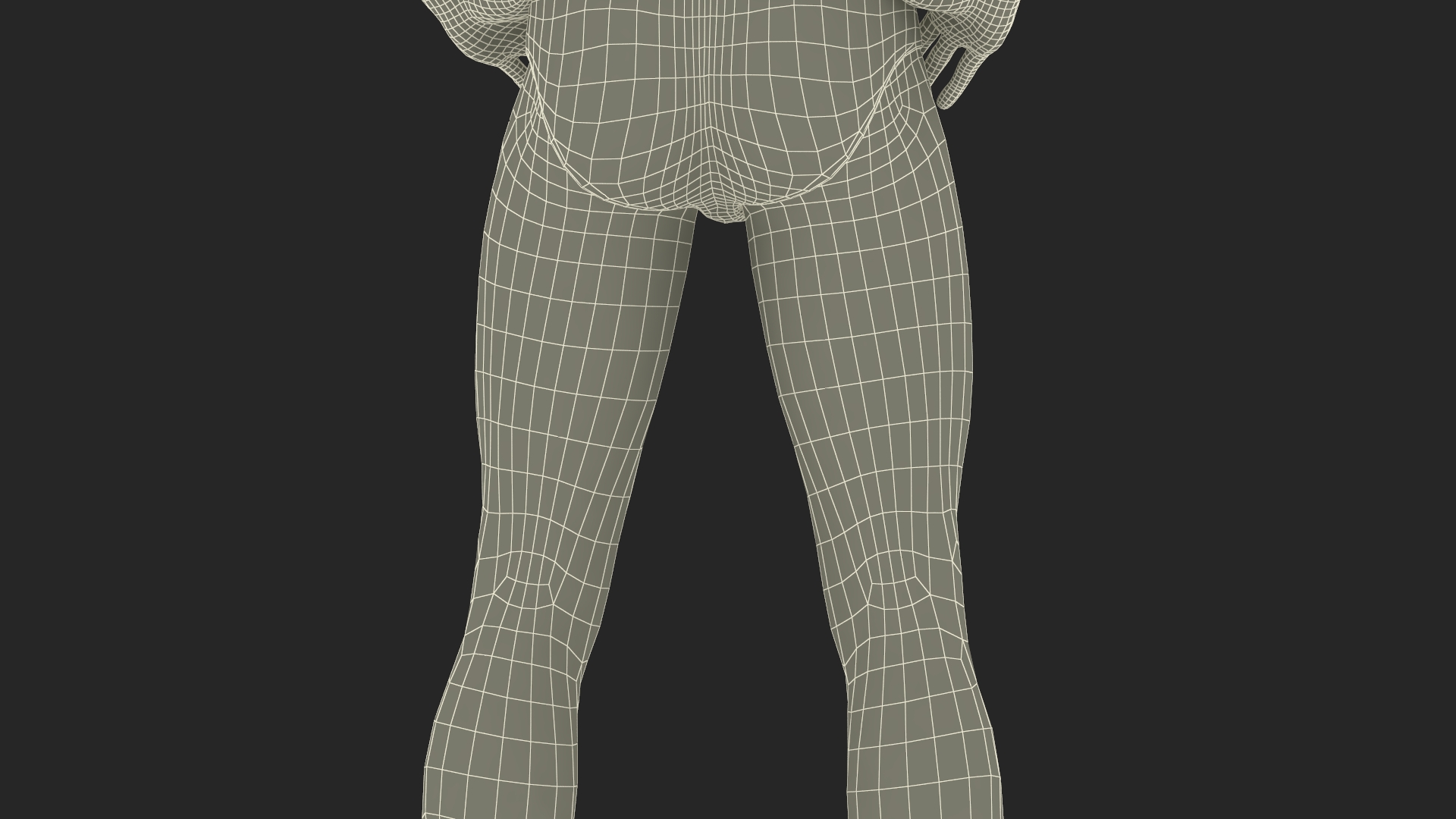 3D Athletic Man Figure Posing
