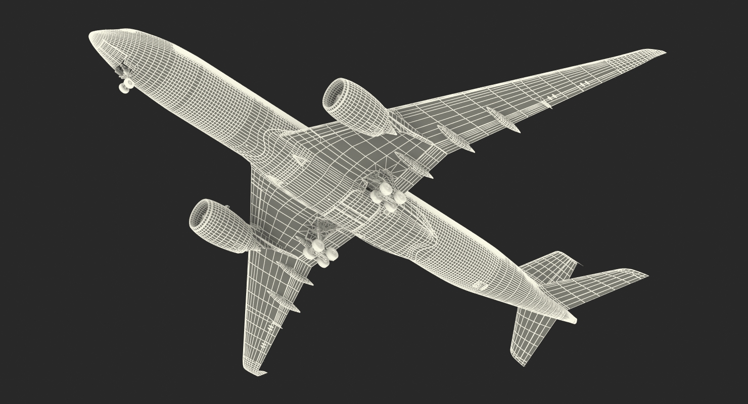 3D model Airbus A350 900 Emirates Air Line Rigged