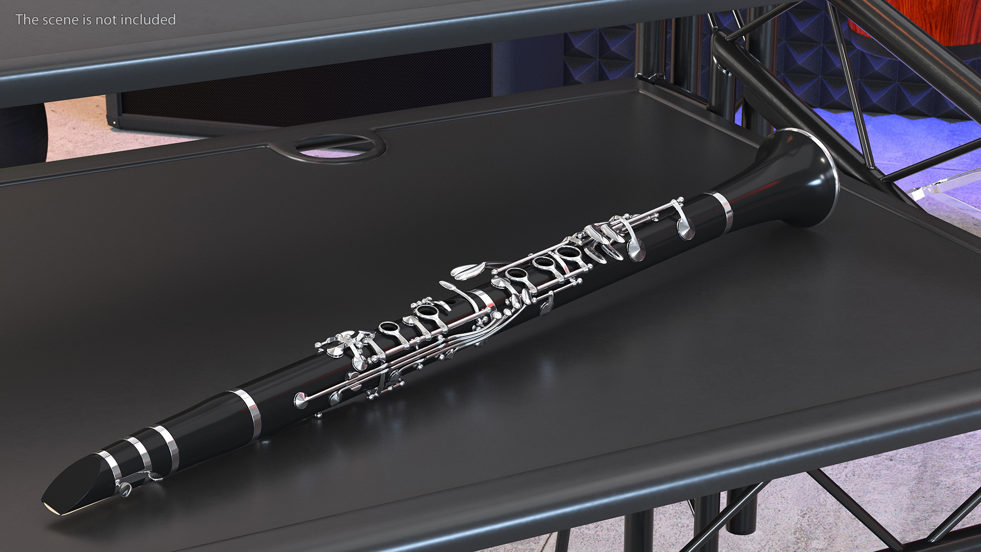 3D model Clarinet With Silver Keys