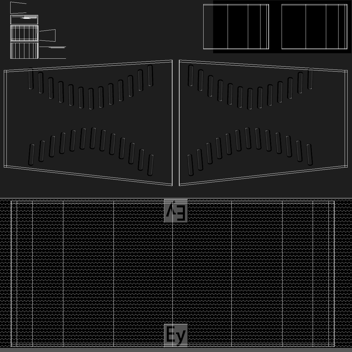 3D Theater Stage Closed Curtain model