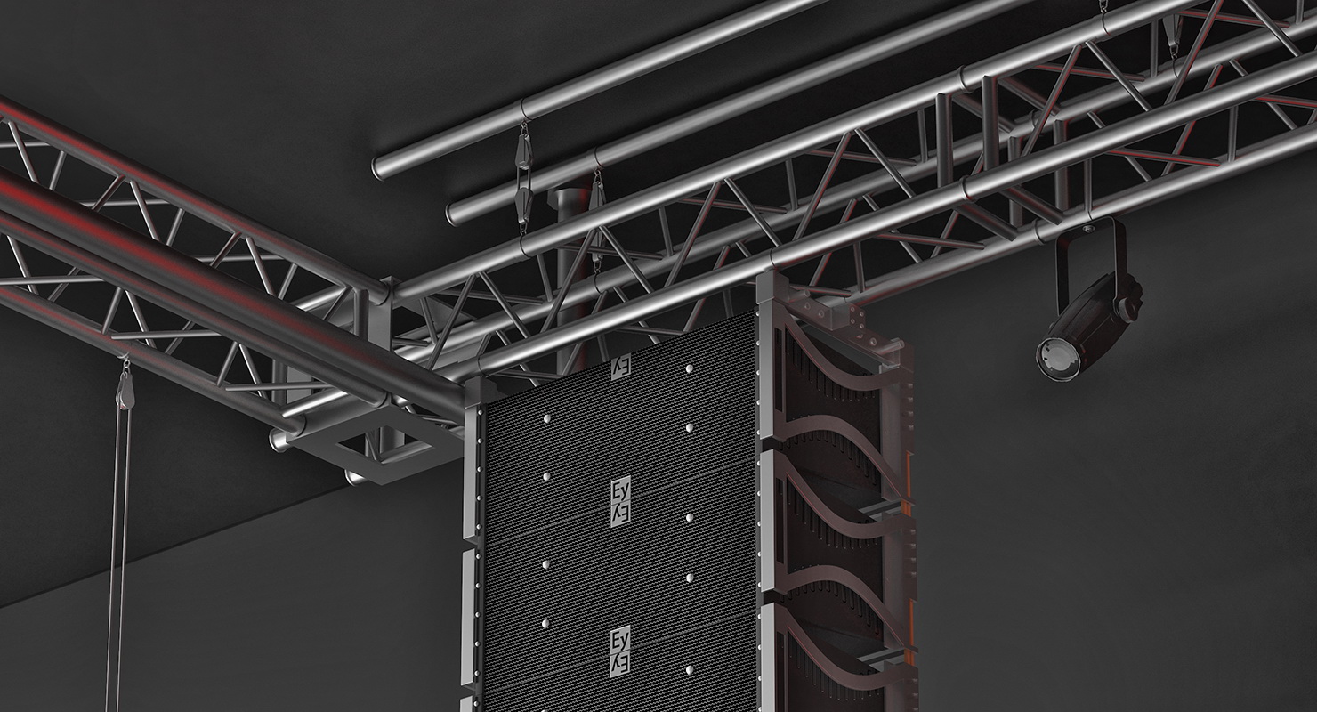 3D Theater Stage Closed Curtain model