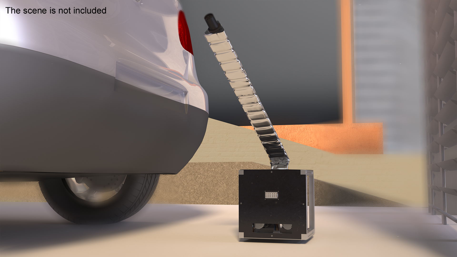 3D model Tesla Power Arm Charger Rigged