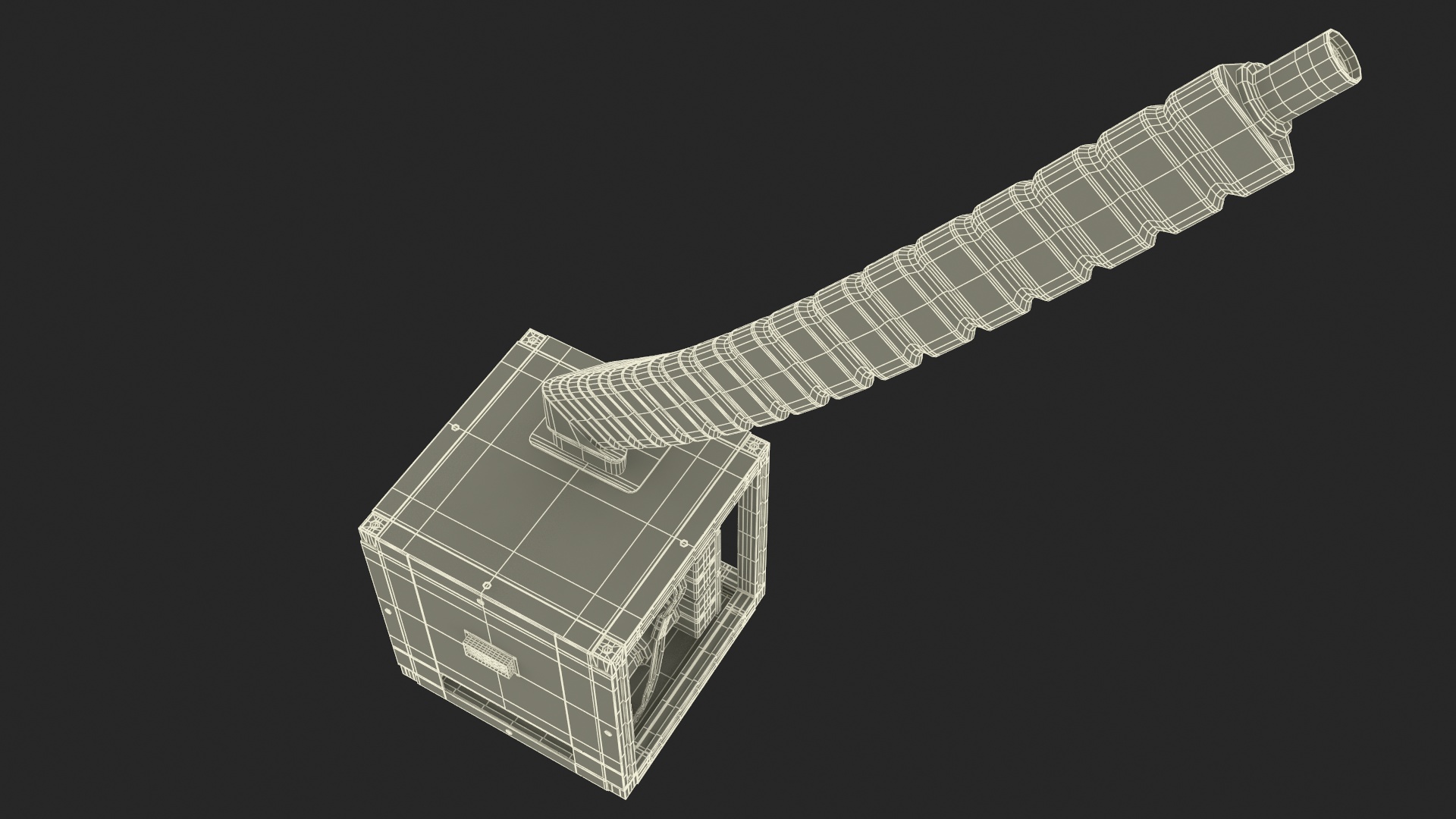 3D model Tesla Power Arm Charger Rigged