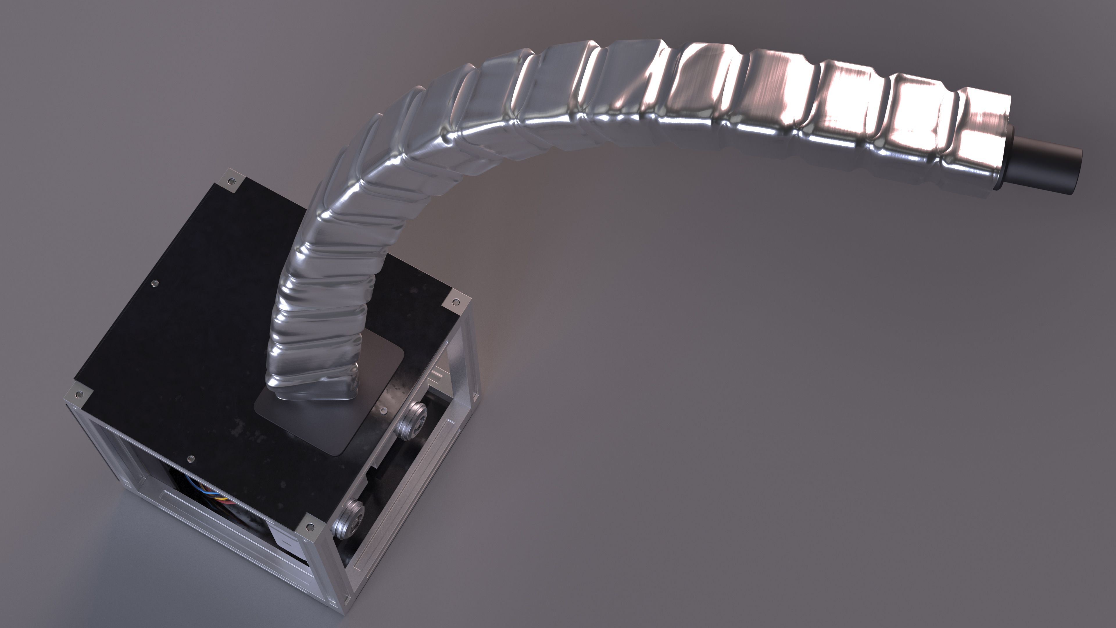 3D model Tesla Power Arm Charger Rigged