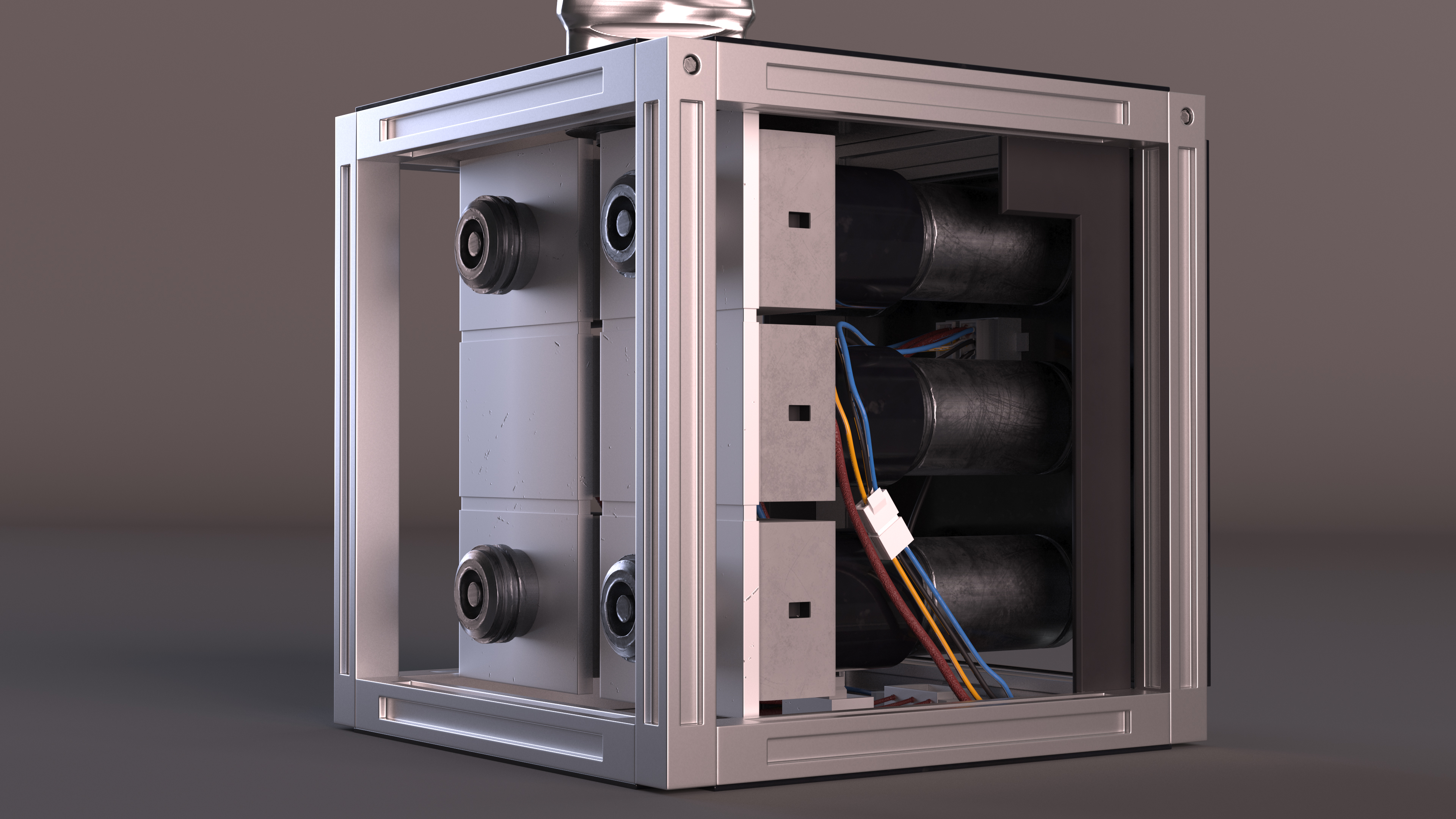 3D model Tesla Power Arm Charger Rigged