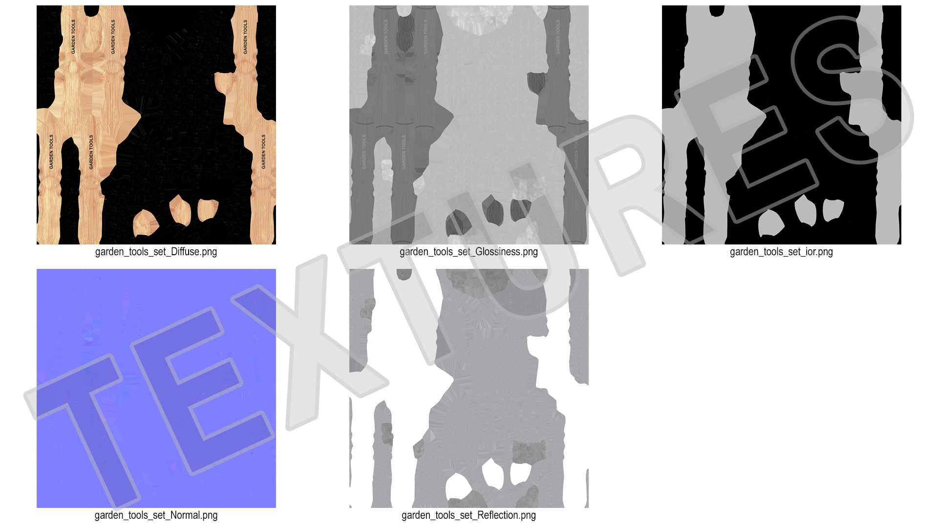 Garden Hand Spade 3D