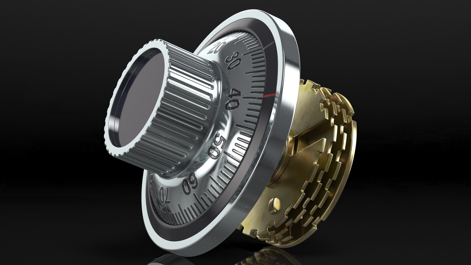 Mechanical Combination Safe Lock 3D