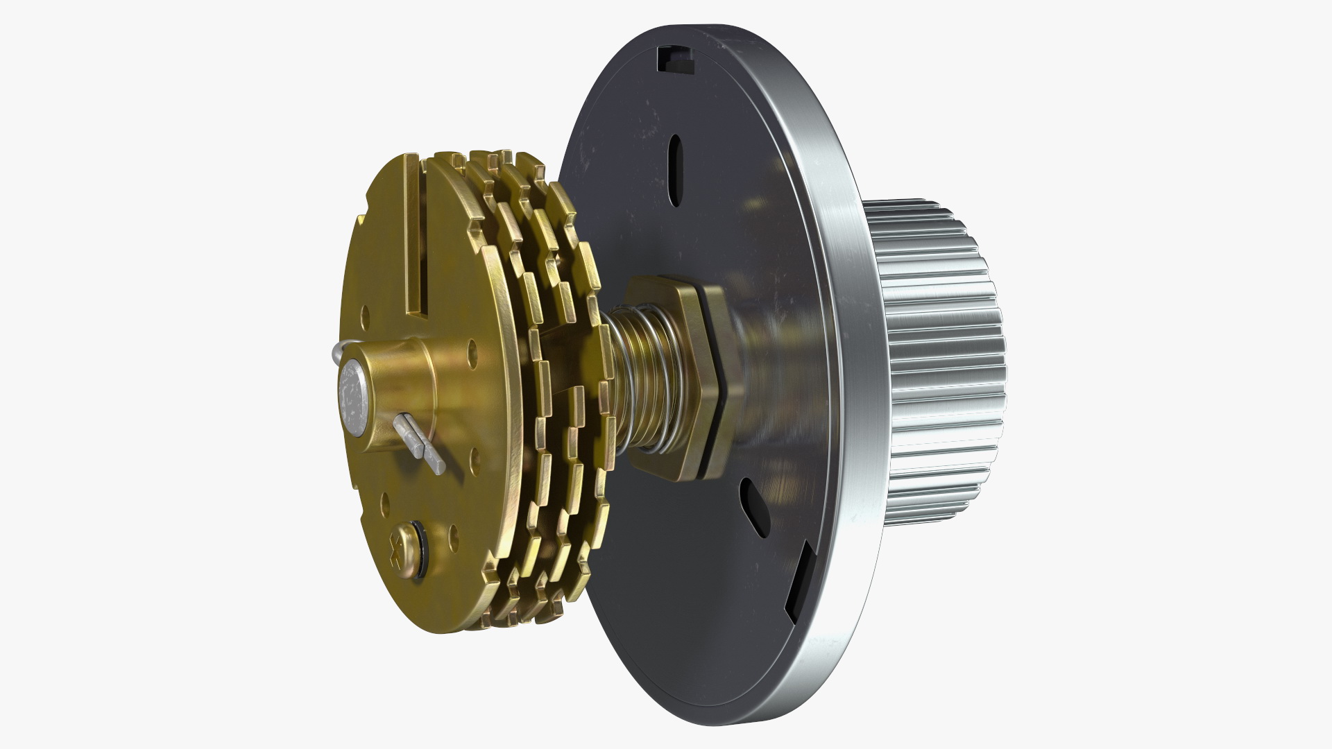 Mechanical Combination Safe Lock 3D