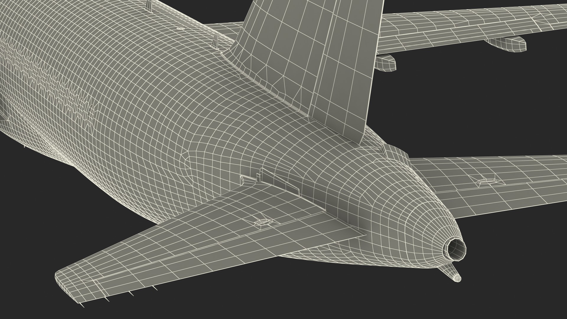 3D model Sukhoi Superjet 100 with Saberlets Aeroflot Rigged