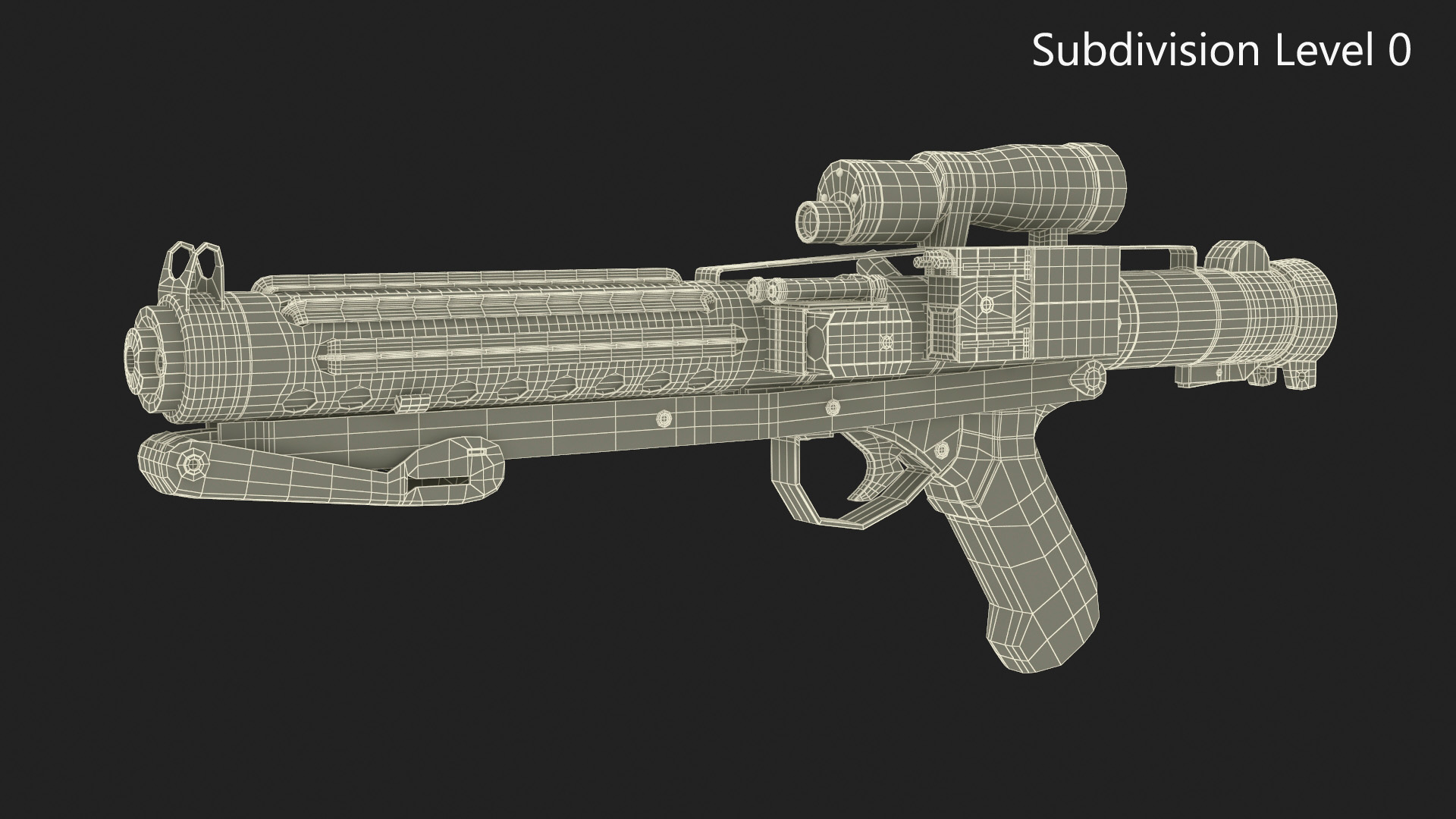 3D model Star Wars Stormtrooper E-11 Blaster