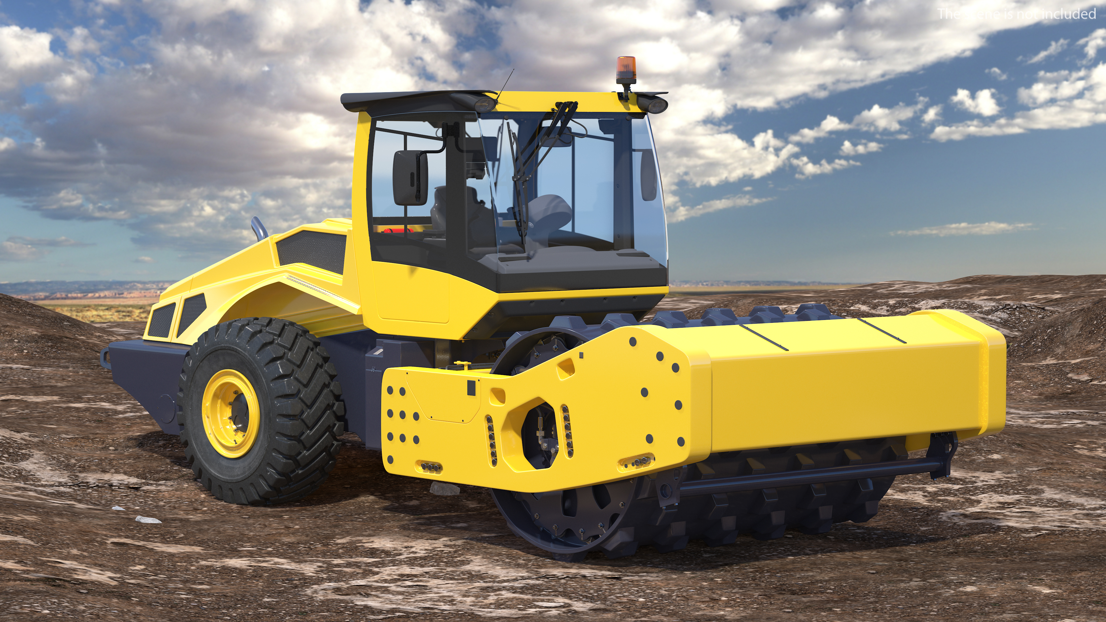 3D model Soil Roller Compactor New