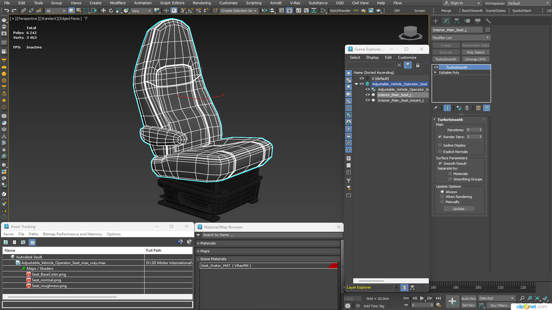 Adjustable Vehicle Operator Seat, view 8