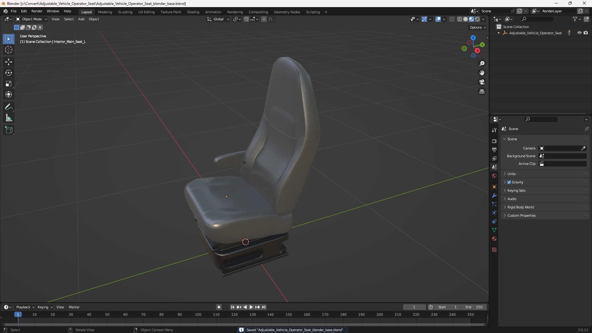 Adjustable Vehicle Operator Seat, view 9