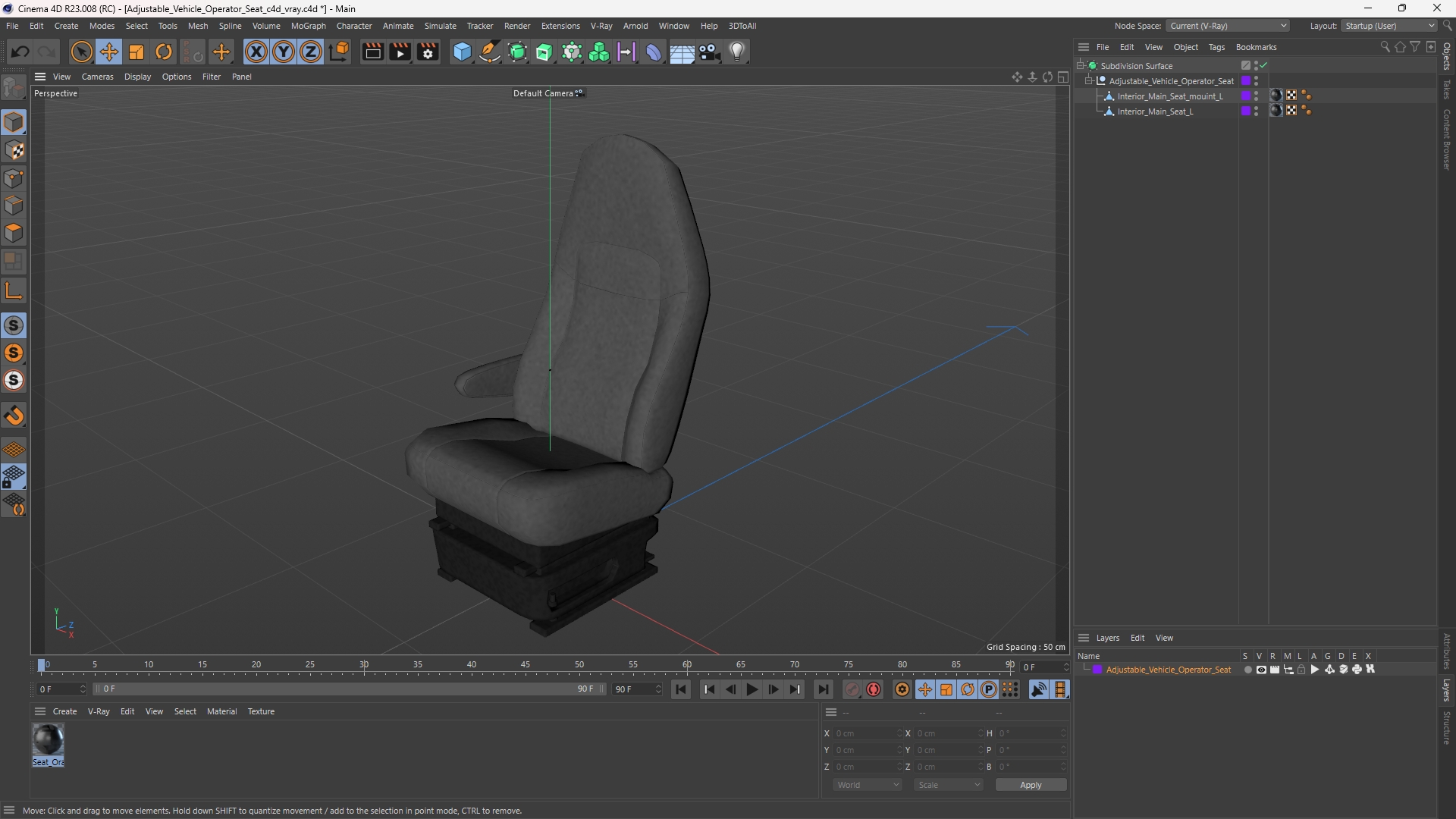 Adjustable Vehicle Operator Seat, view 11