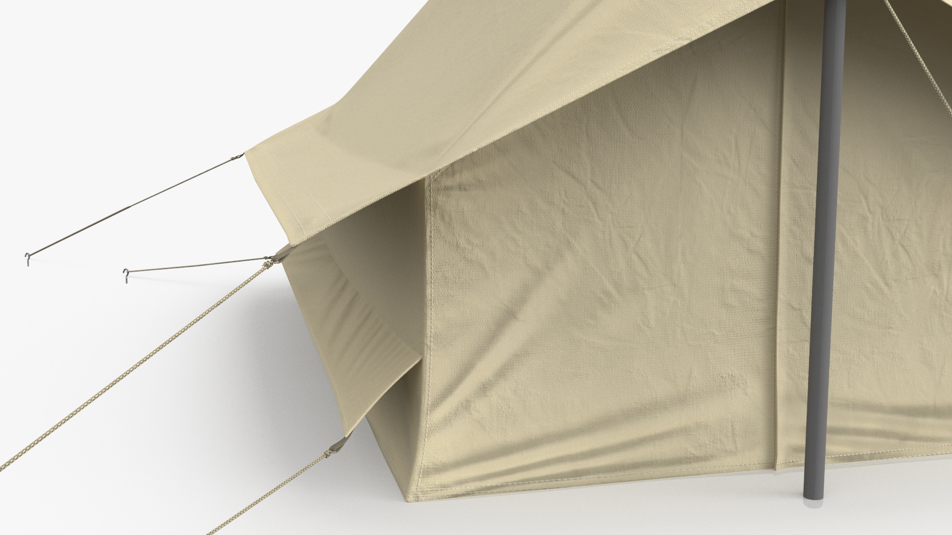 3D Sand Color Vintage Ridge Tent Closed