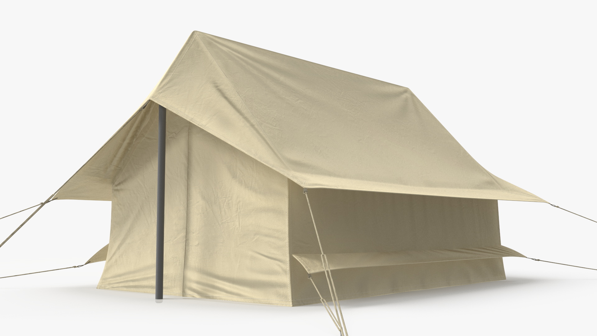 3D Sand Color Vintage Ridge Tent Closed