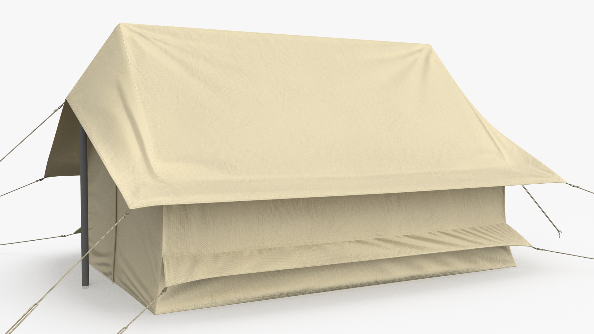 3D Sand Color Vintage Ridge Tent Closed