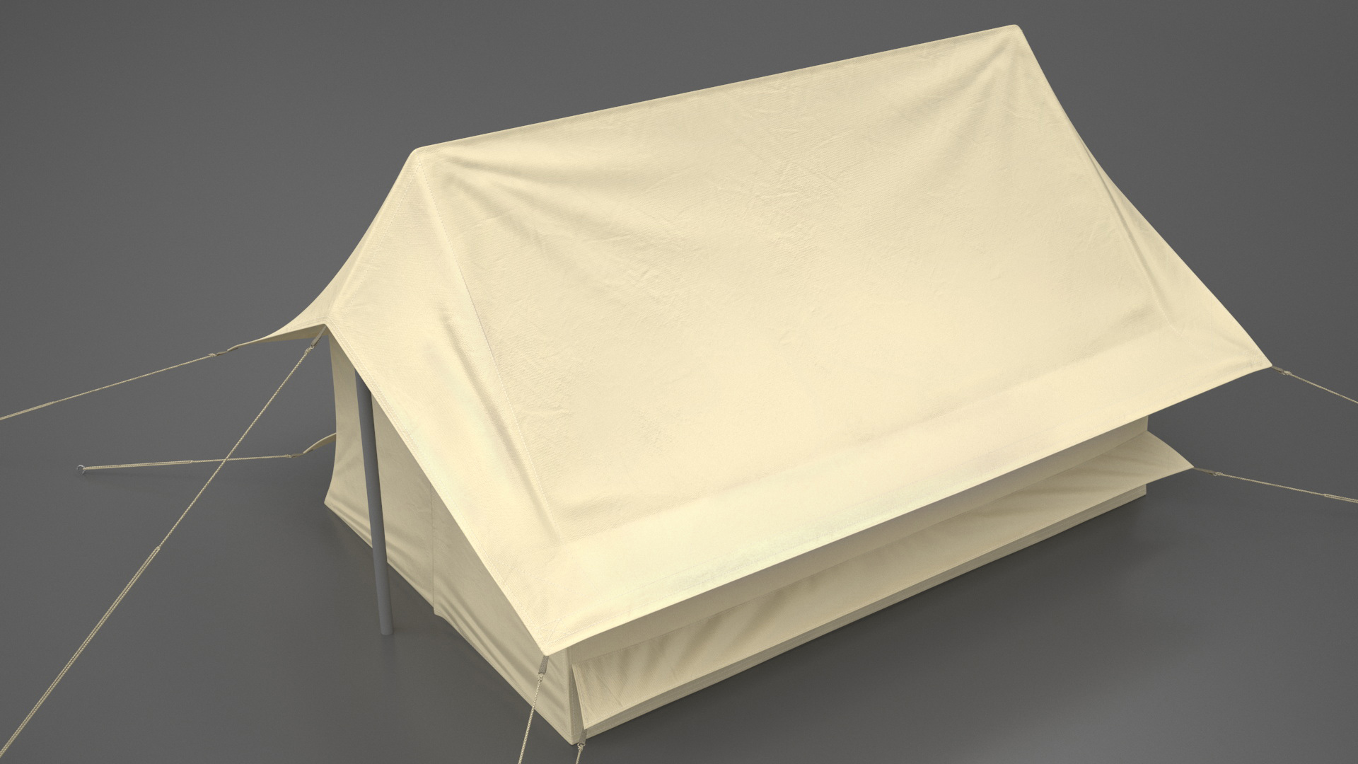 3D Sand Color Vintage Ridge Tent Closed
