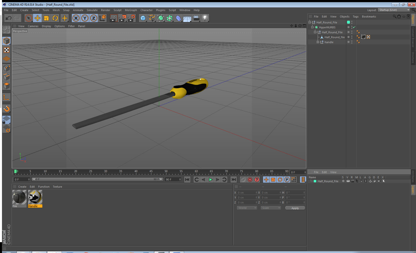 3D model Half Round File