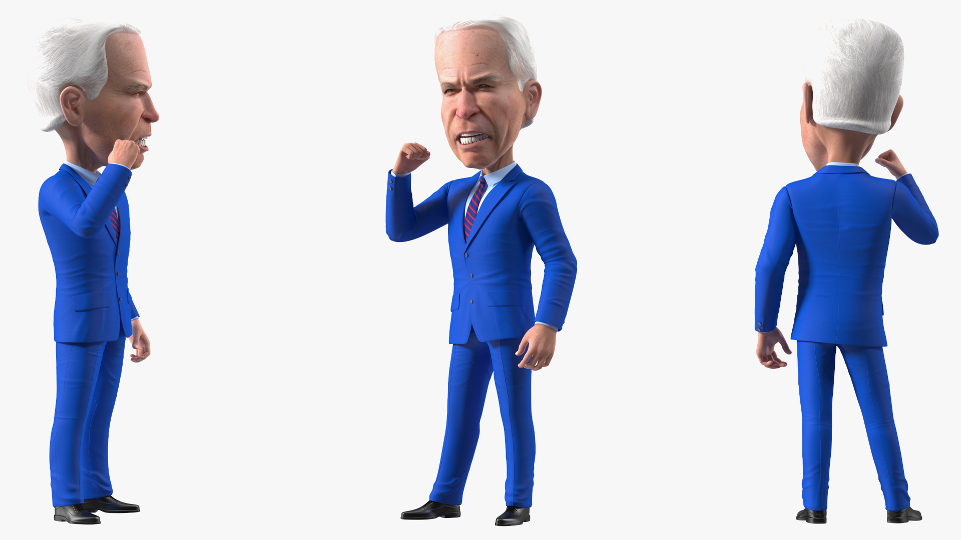 3D model Cartoon Joe Biden Speaker Pose
