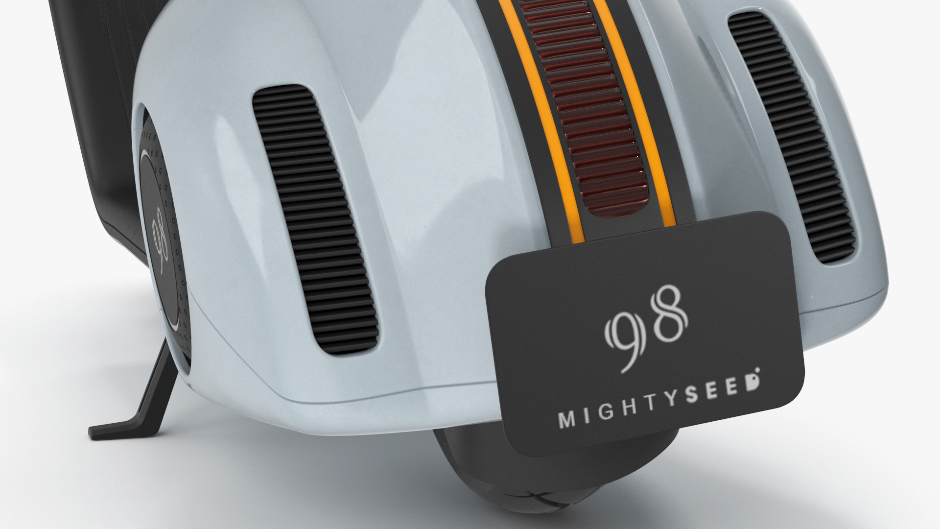 3D Futuristic Electric Scooter Vespa 98 Blue Parked model