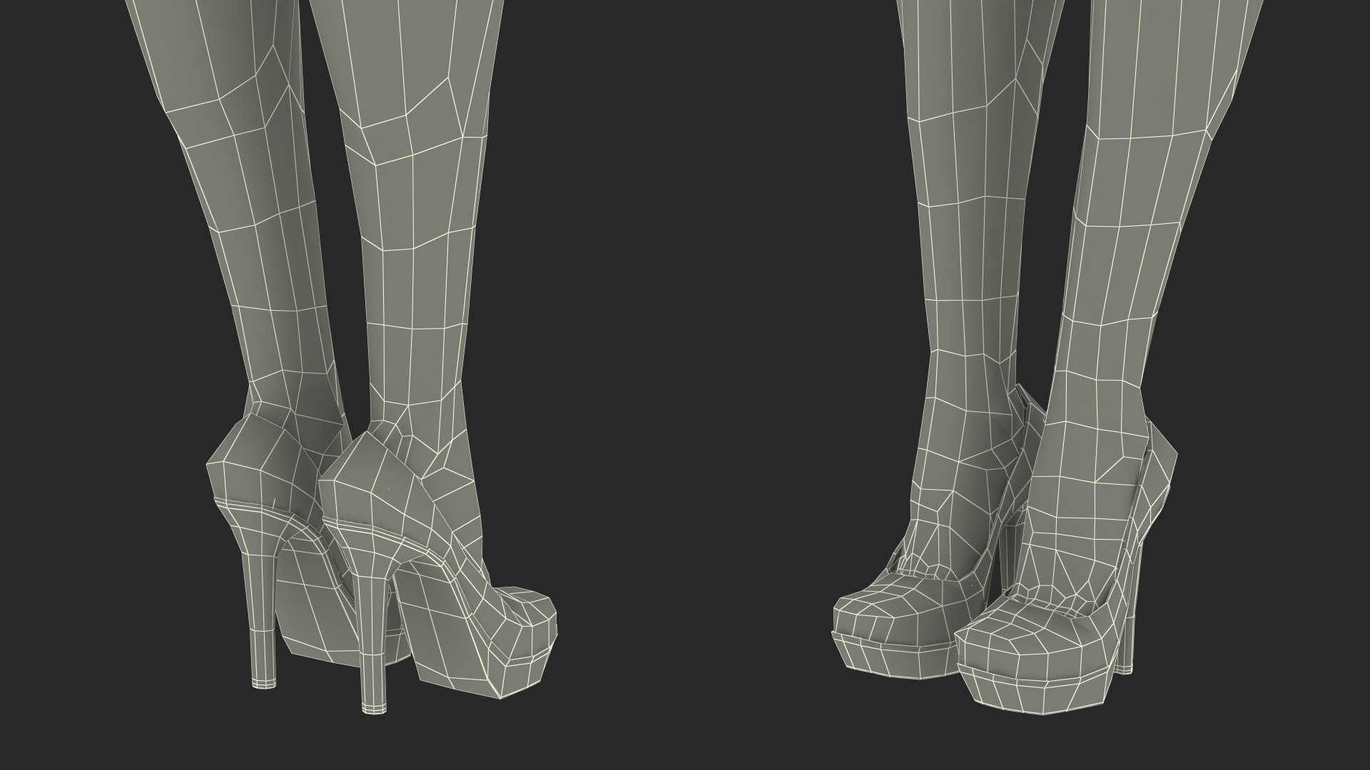 3D model Asian Woman wears Red Formal Suit Rigged