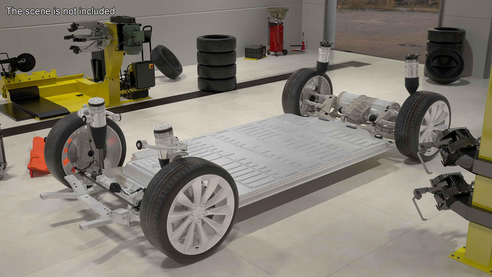 3D Electric Vehicle Chassis and Battery Pack