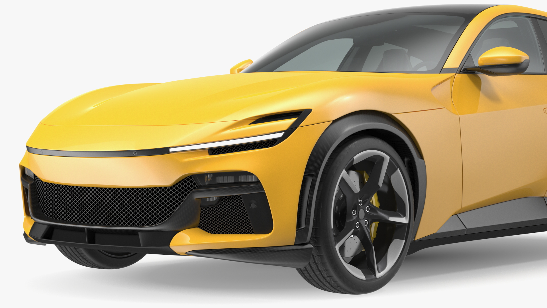 3D model Yellow Extreme Crossover Sports Car