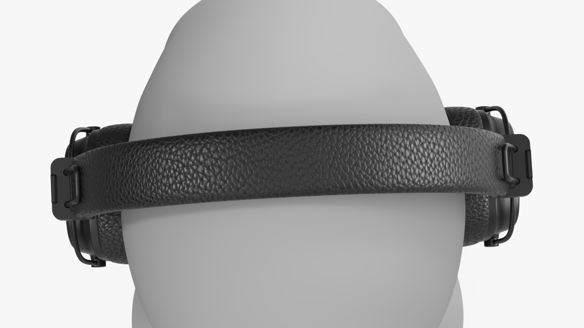 3D Headphones on Mannequin Head model