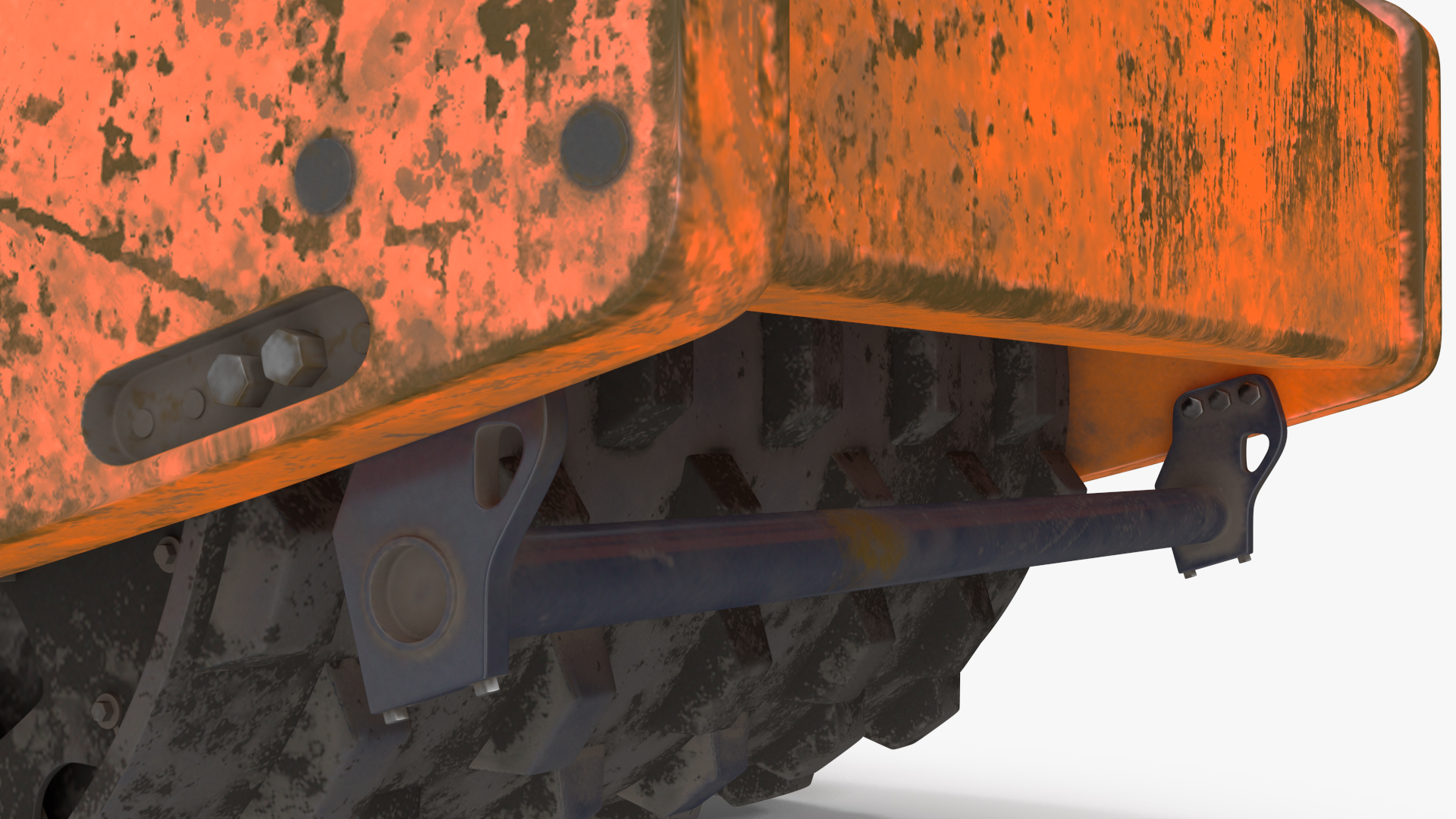 3D Soil Roller Barrel model