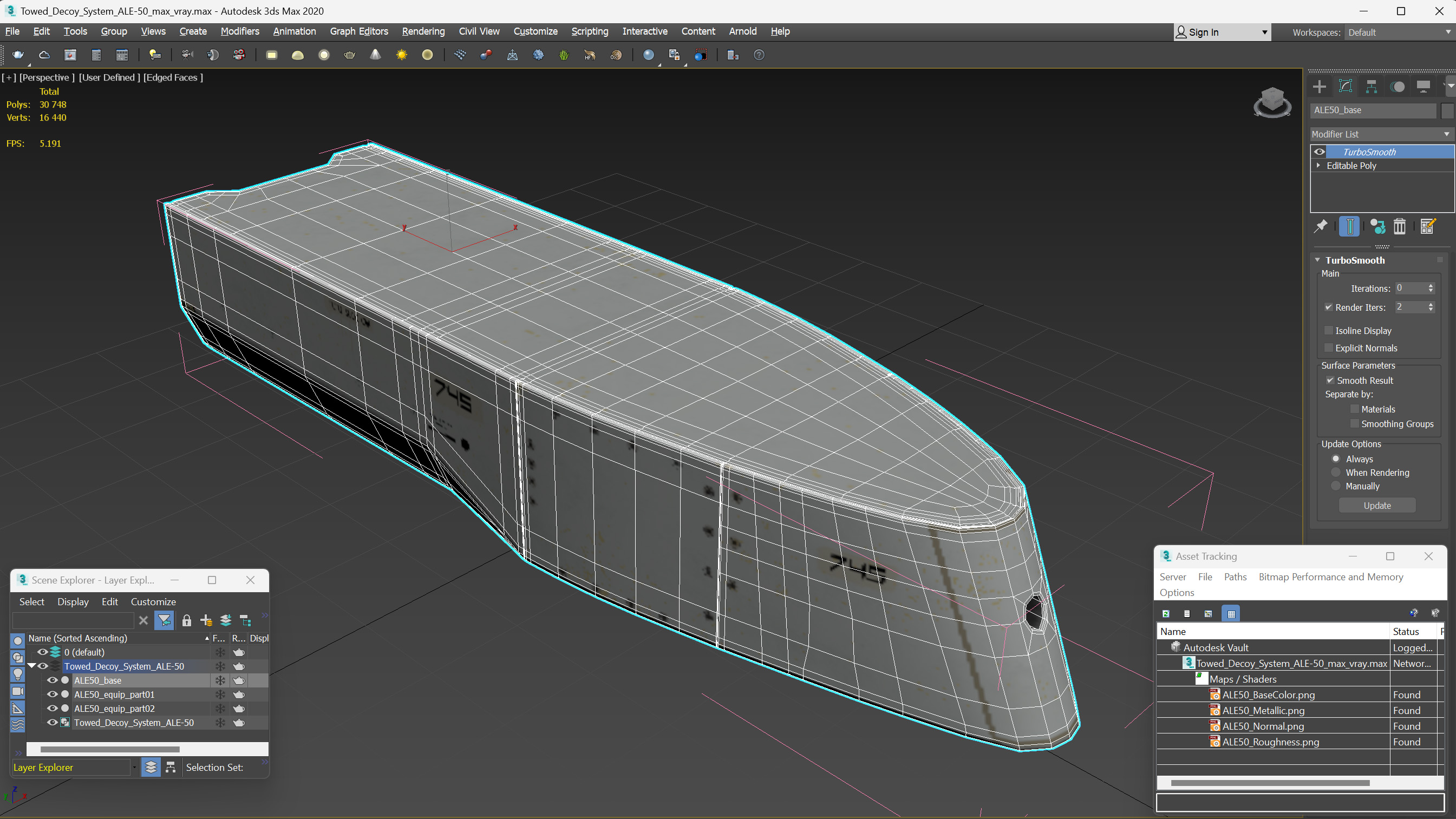 3D model Towed Decoy System ALE-50