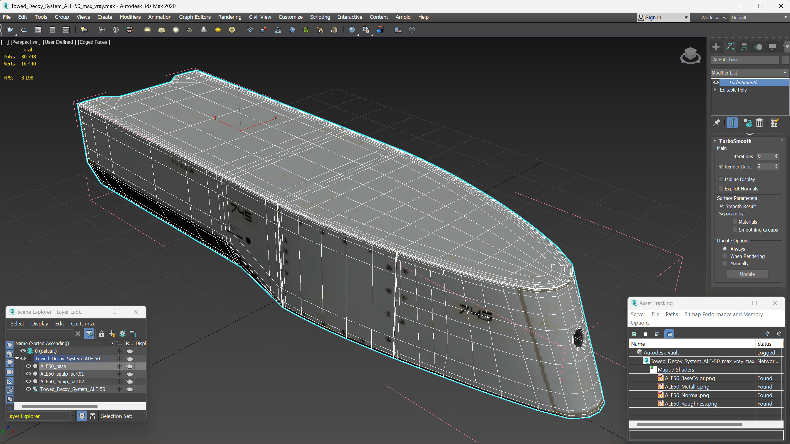 3D model Towed Decoy System ALE-50