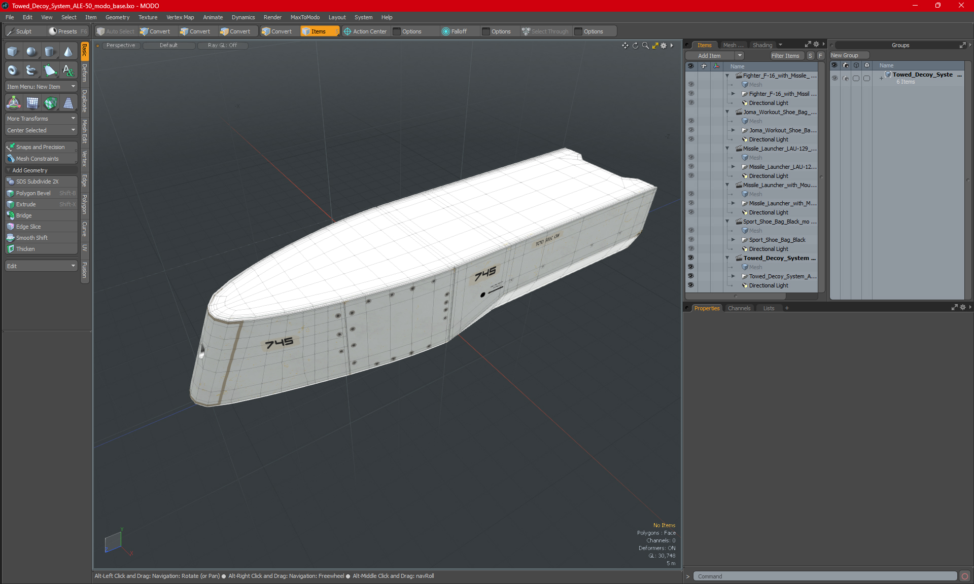 3D model Towed Decoy System ALE-50
