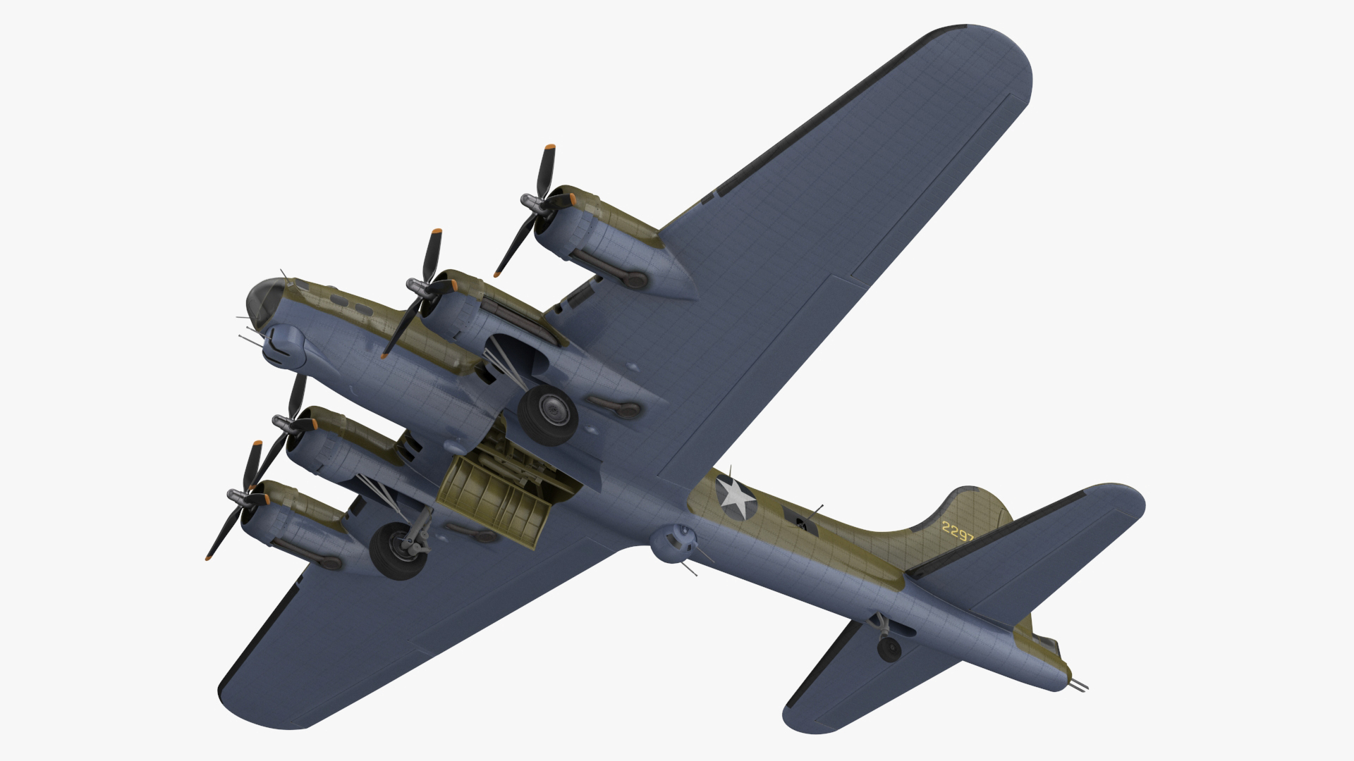 3D Boeing B-17 Bomber model