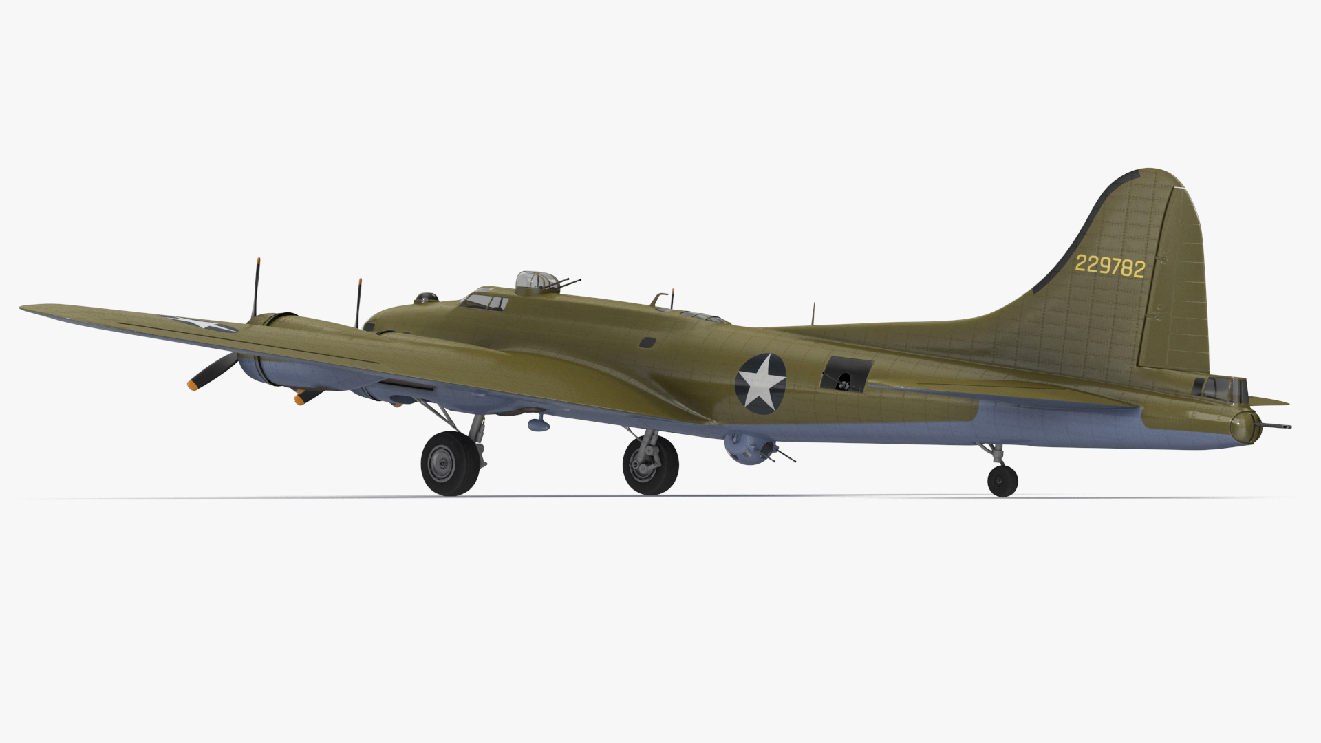 3D Boeing B-17 Bomber model