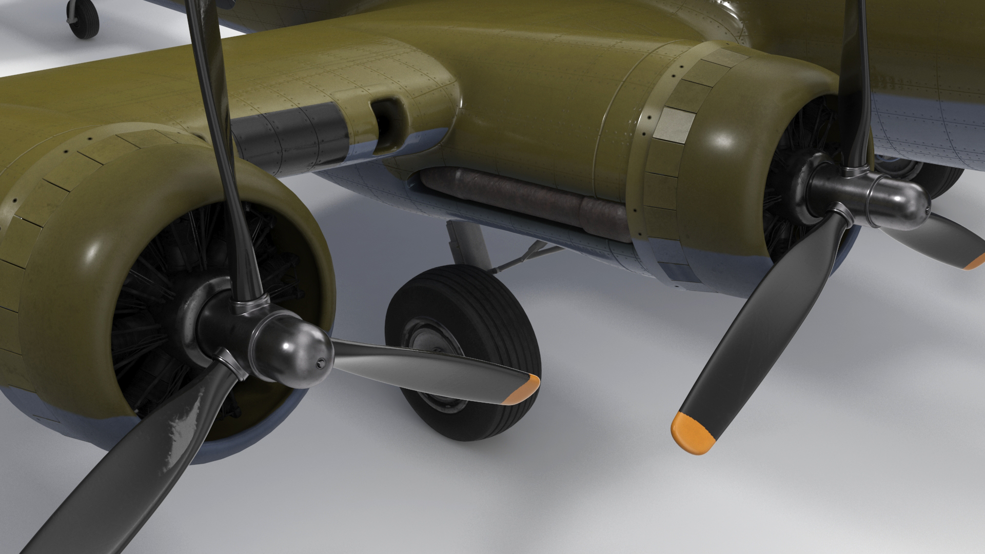 3D Boeing B-17 Bomber model