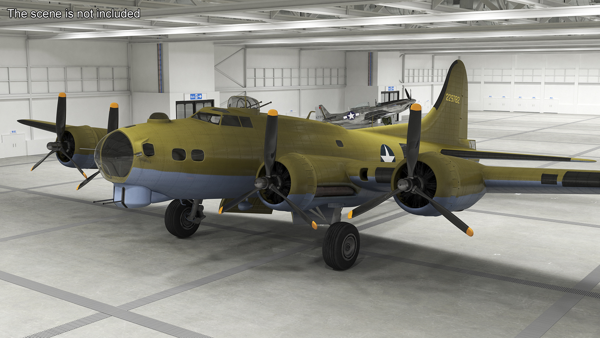 3D Boeing B-17 Bomber model