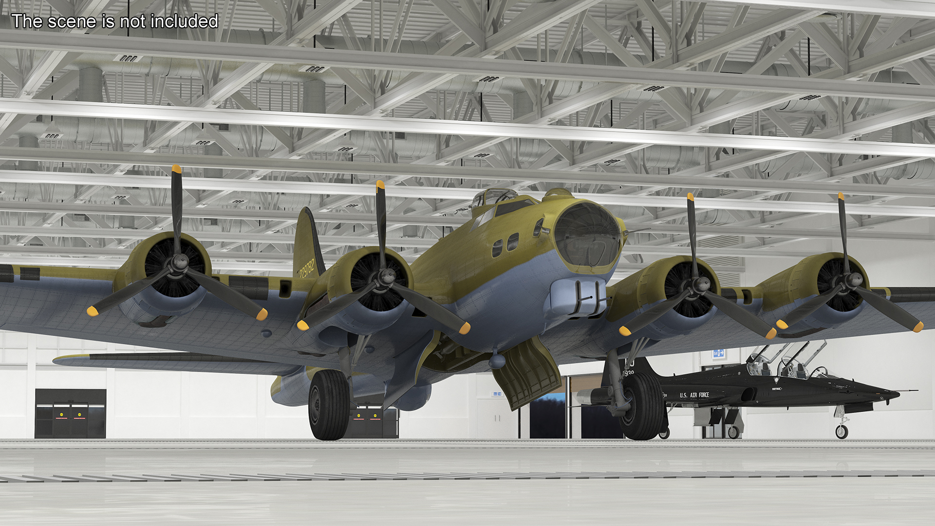 3D Boeing B-17 Bomber model