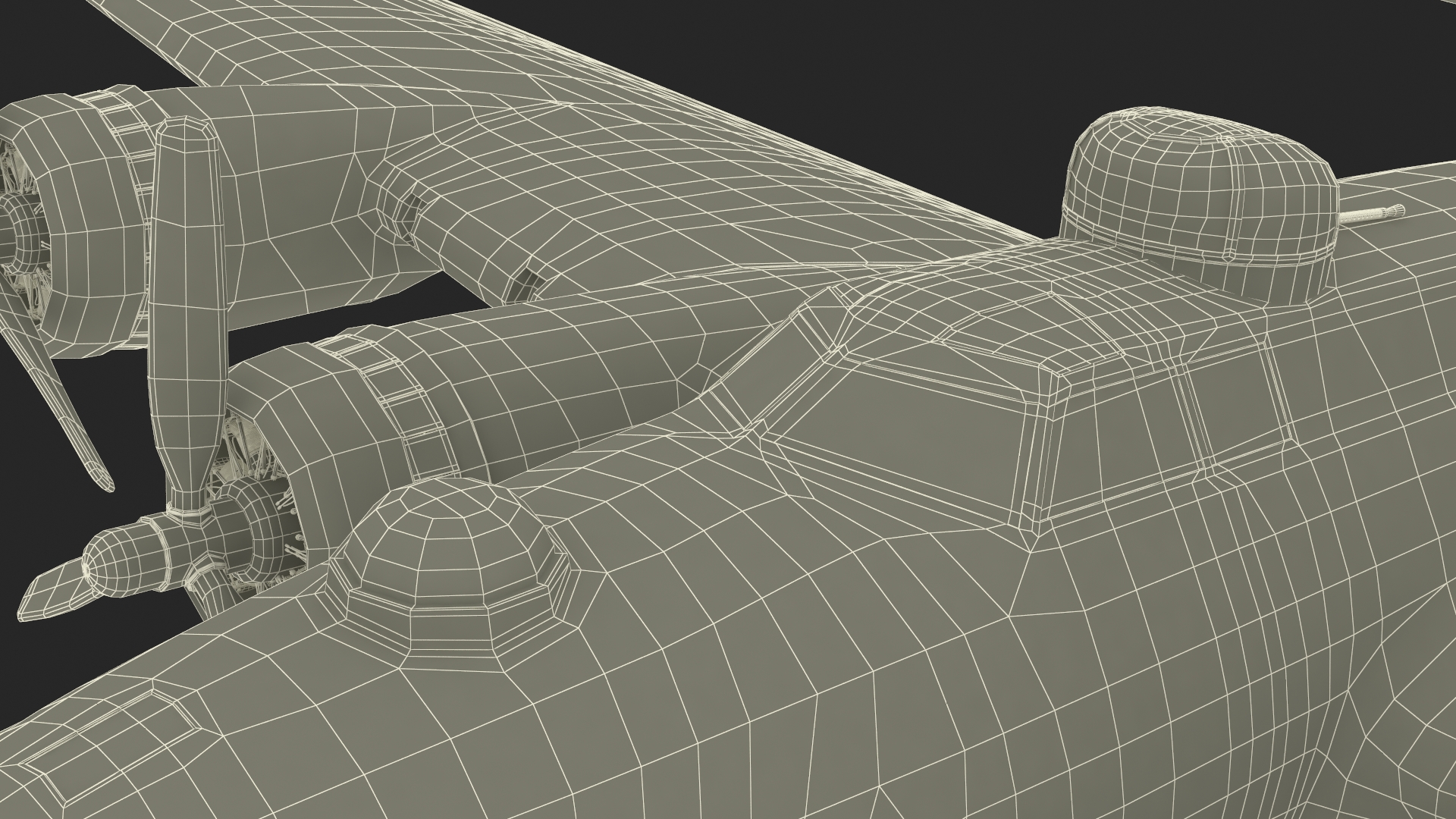 3D Boeing B-17 Bomber model