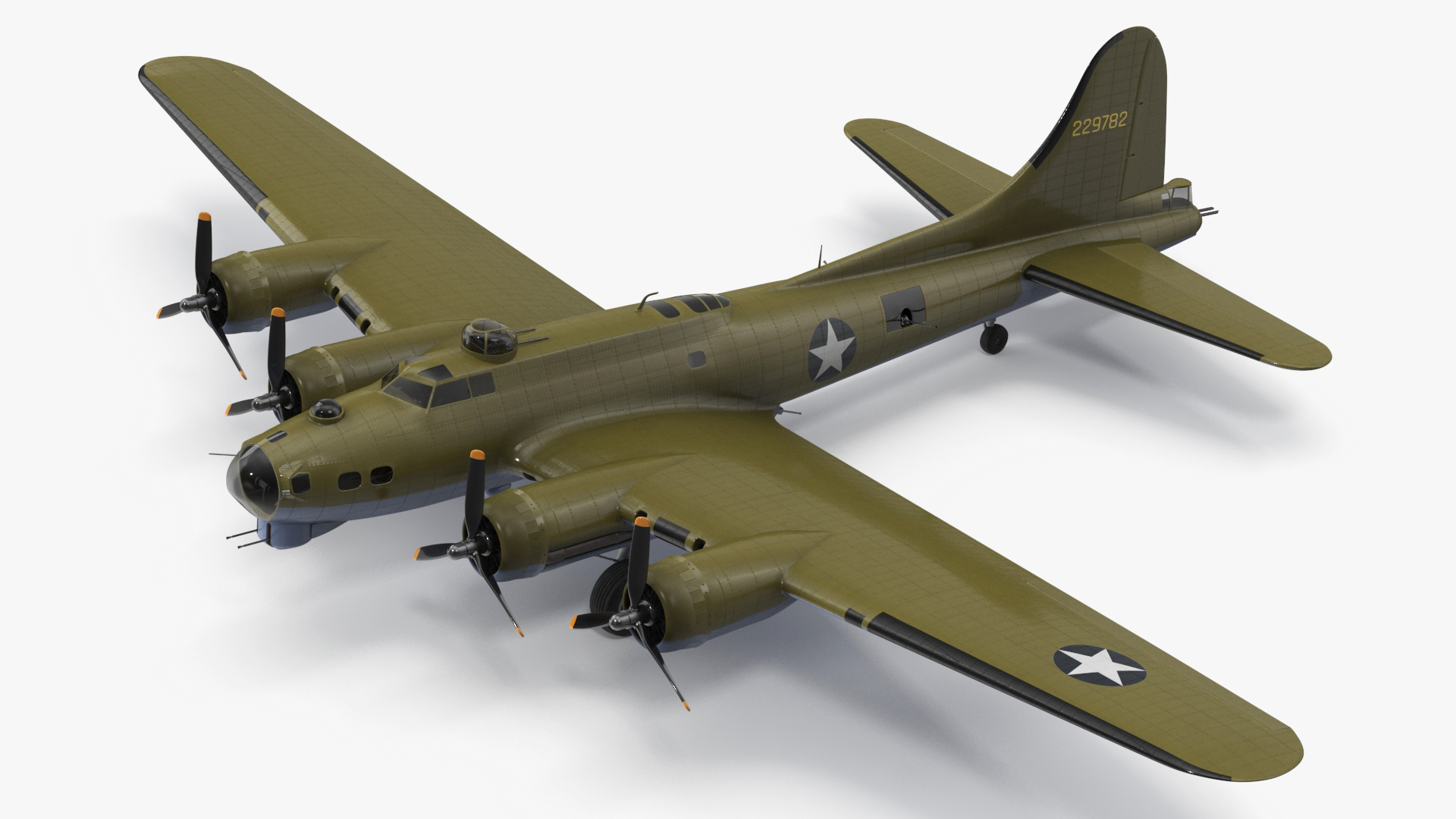 3D Boeing B-17 Bomber model