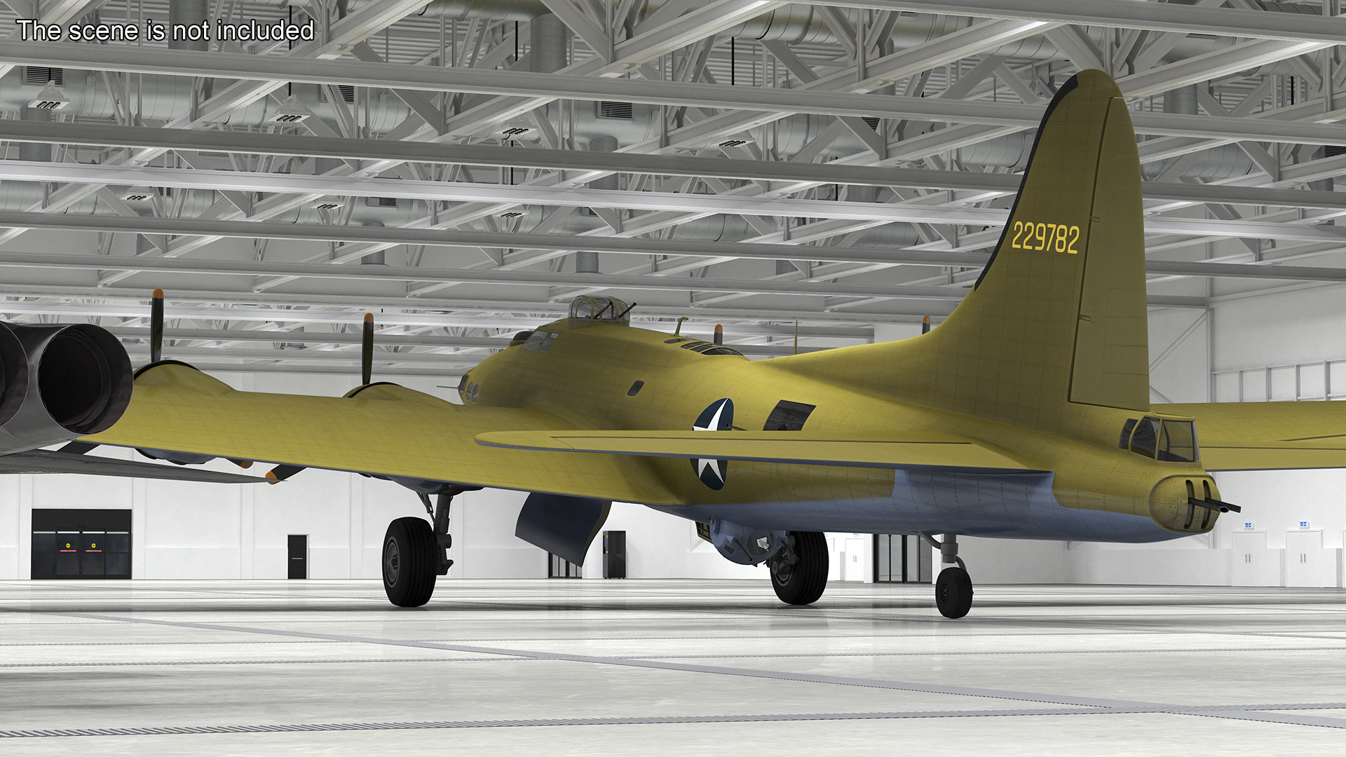 3D Boeing B-17 Bomber model