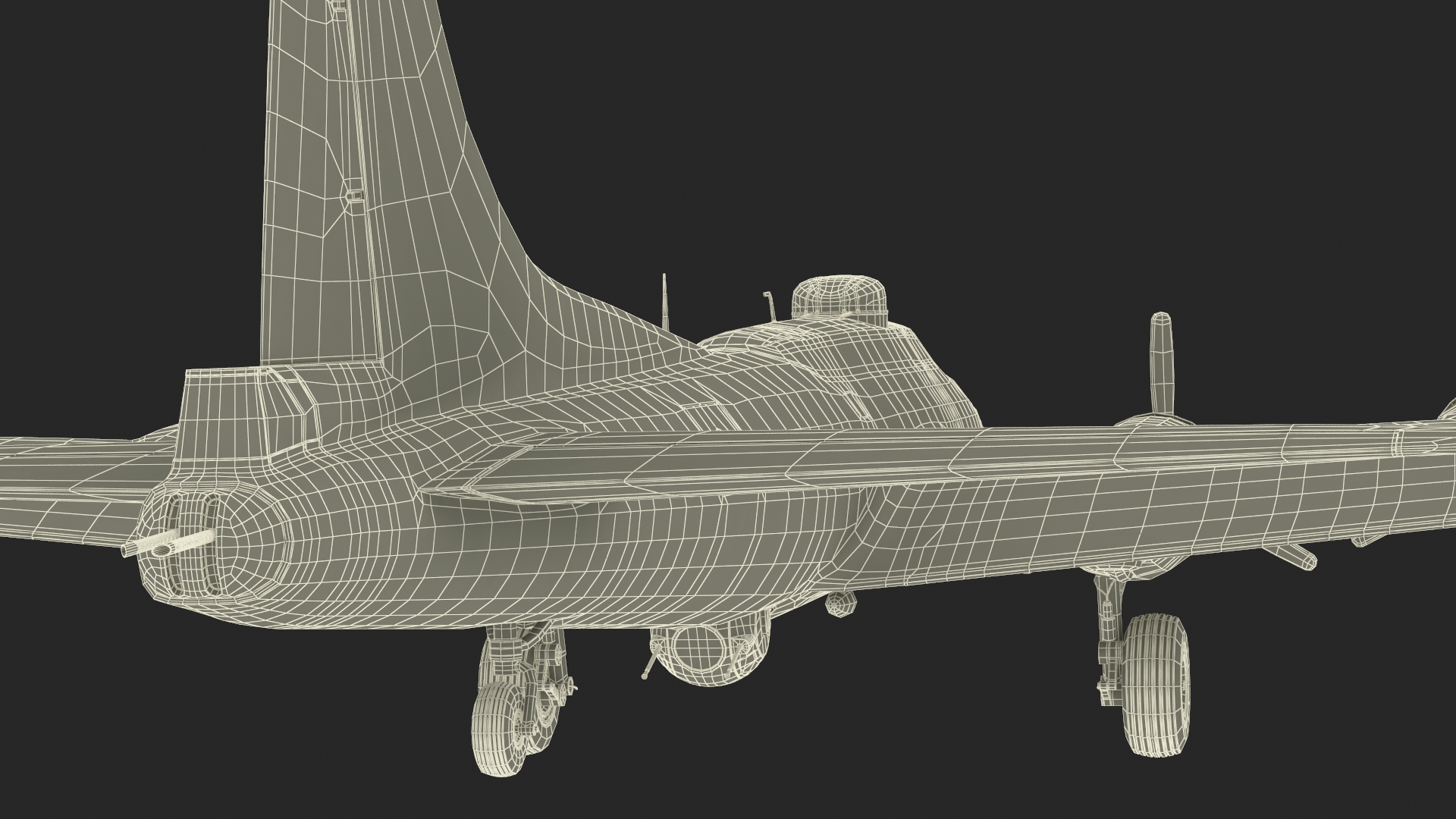 3D Boeing B-17 Bomber model